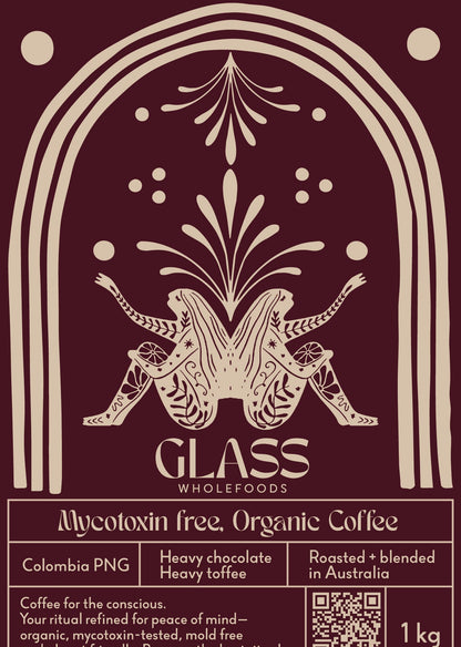 Mycotoxin free organic coffee 1Kg